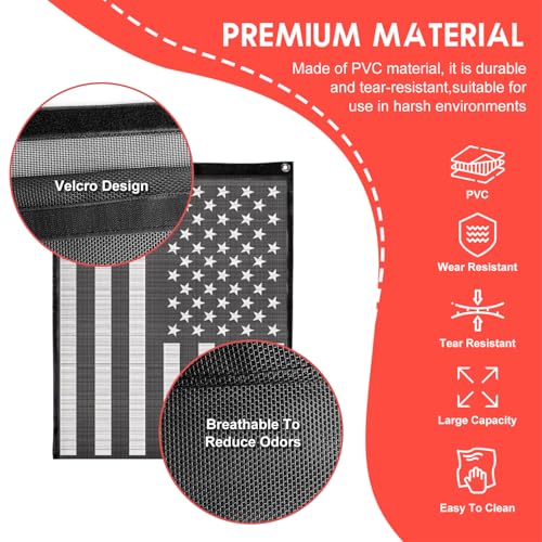Image of Dawnjaccee UTV /ATV Trash Bag, PVC Mesh Storage Sack Compatible with Polaris RZR, Can-Am, Kawasaki, Honda & Golf Carts, Universal Fit Off-Road Accessories