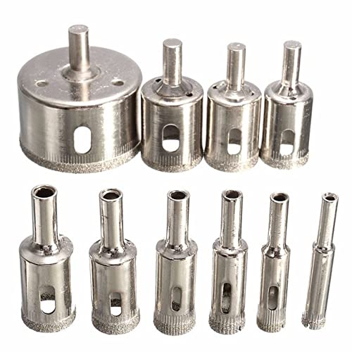 Set 10 brocas diamantadas HSS para cerámica y vidrio miniatura 6