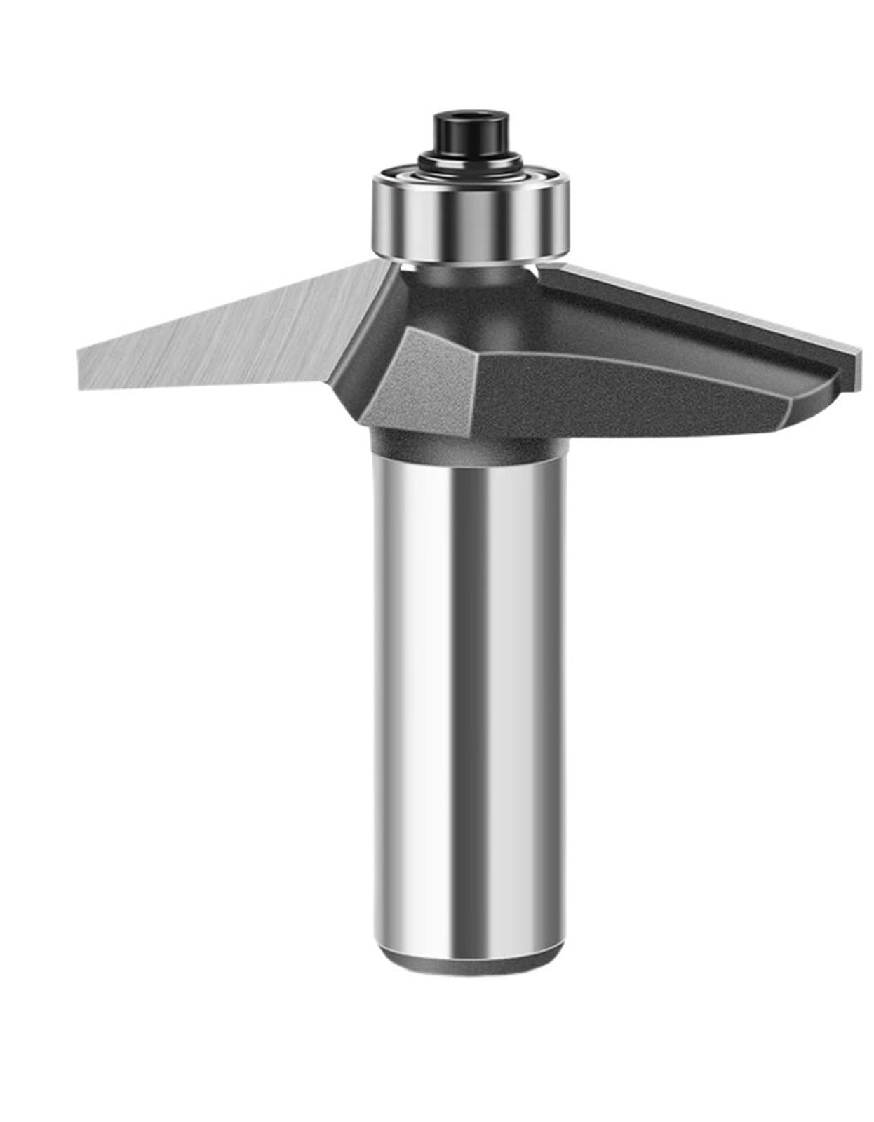 Fresa for fresatura a filo con smusso da 15 gradi, gambo 12 mm e 1/2 pollice, punte for for lavorazione del legno Per trapano da banco(12mmX22.2mm)