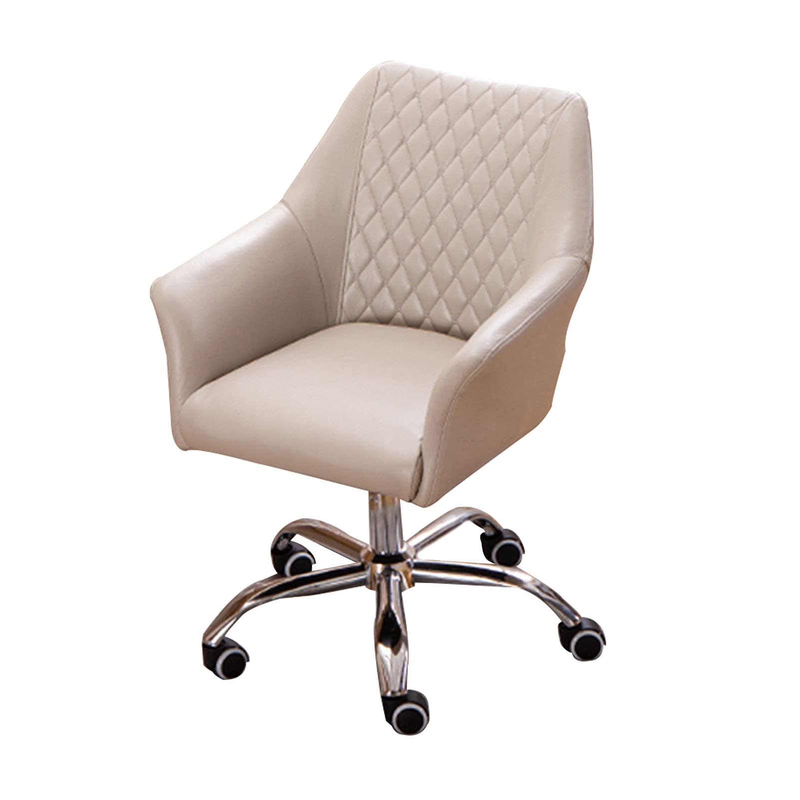 Chaise de bureau pivotante et ergonomique jaune et grise pour adulte