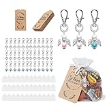 【DURABLE NUTZUNG】Dieses Bonbonbeutel-Set besteht aus Organzabeutel, braunen Papieranhängern, Kunststoff- und Zinklegierungsmaterial, das nicht leicht zu brechen ist, nicht verblasst, haltbarer und kann für eine lange Zeit verwendet werden.