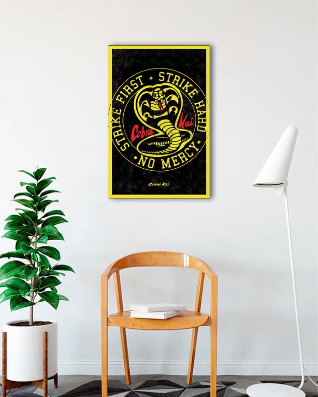 Amazon.com: BUY ART FOR LESS Officially Licensed Cobra Kai Emblem