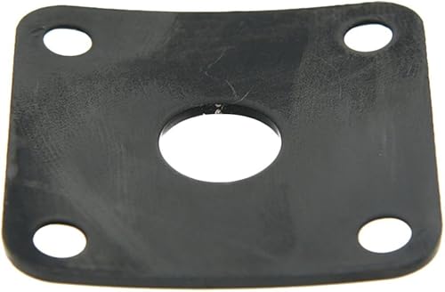 Miniatura 2 de Dopro Placa de Jackplate cuadrada curvada de metal negro para LP Les Paul de EE. UU