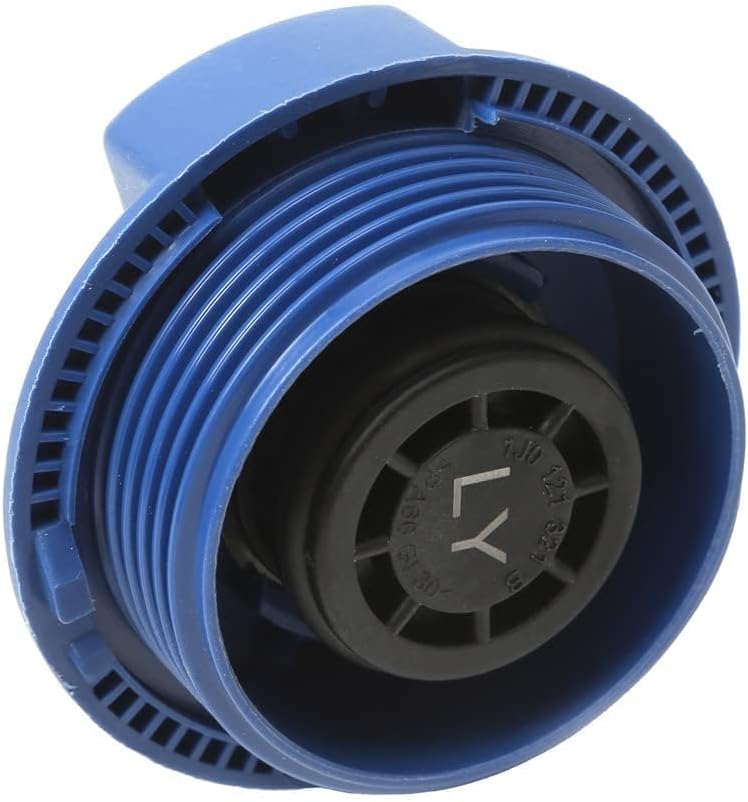 1J0121321B Engine Coolant Radiator Cap Cover Blue Replacement For VW Golf/R32/GTI/Rabbit Jetta Passat Touareg Audi A4 S4 A6 Allroad S6 Avant Quattro Q7 TT Coupe Roadster RS6