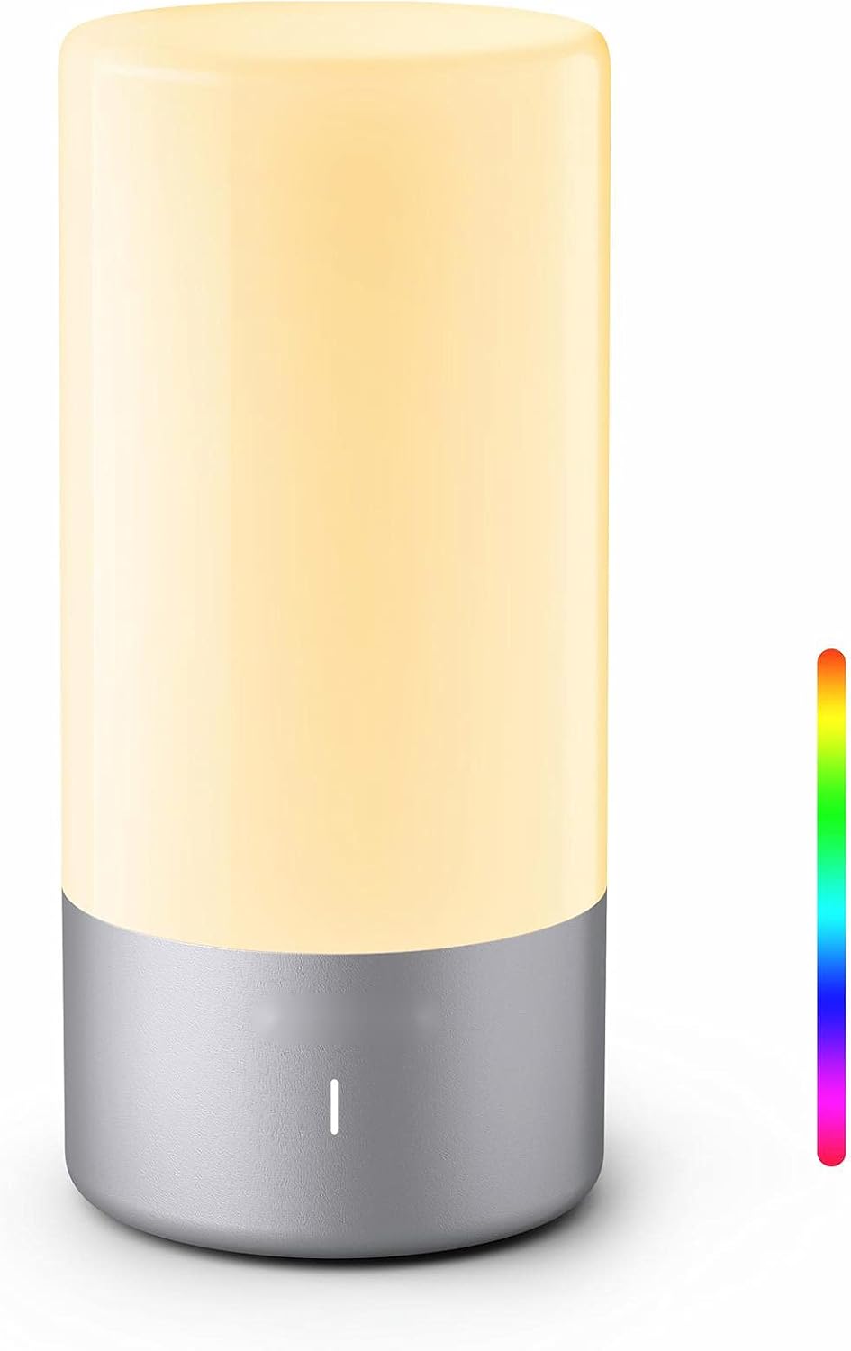 LED Table Lamp Touch Sensor Bedside Lamps Nightstand lamp, Night Light for Kids with 256 Adjustable RGB Multiple Colors & 3 Level Warm White Light, Night lamp for Baby Kids Room, Bedroom & Office