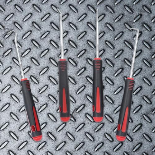 4 Pcs Precision Pick and Hook Set, with Bag Professional Puller Removal Hook Set, Shaft Hose Seal Removal Tool, Remover Mechanic Tool for Car Auto Vehicle Repair - Image 6
