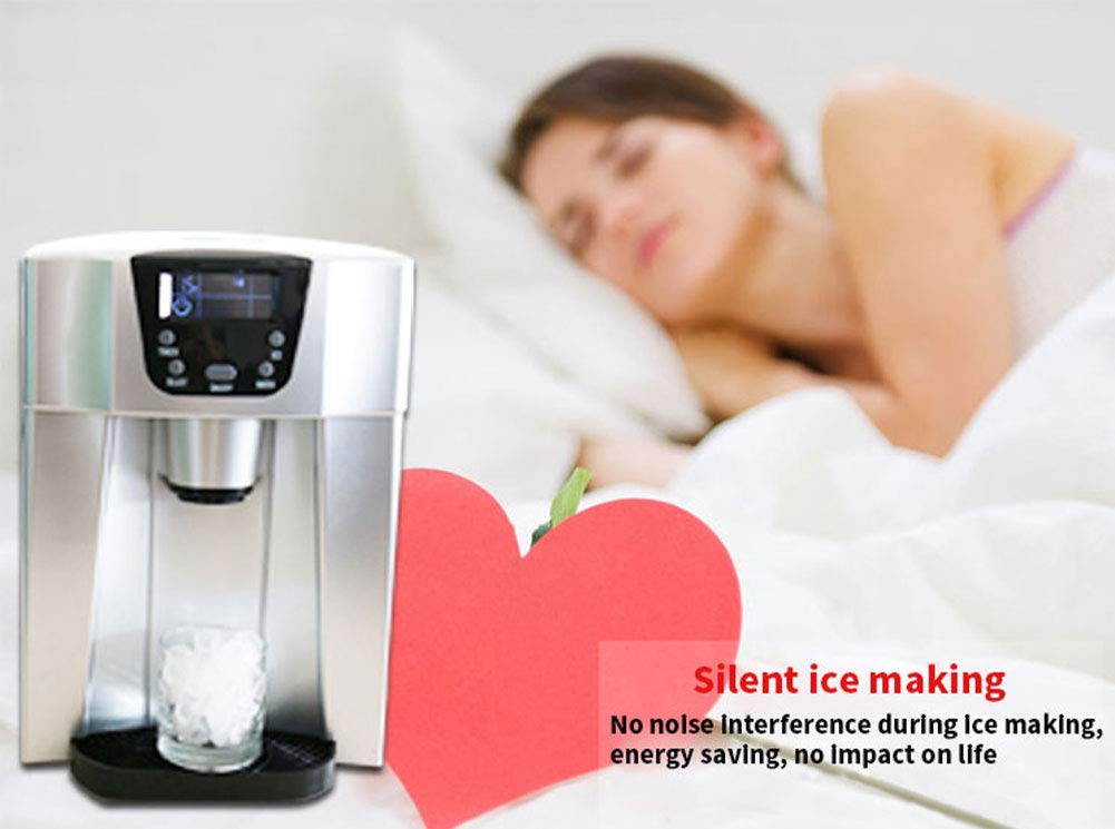 Countertop Ice Maker Water Dispenser - 3 Liter Kitchen Ice Machine Easy-Touch Buttons Get Ice In 9 Minutes Produces 44 Lbs Ice In 24 Hours Water Cooler on Fridge.com - View 3