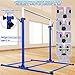 PreGymnastic Sturdy High Bar for Training 48''-71'' Heights Adujustable-No Wobble Gymnastic Bar for Kids Ages 3-14 Years, Weight Limit 400 lbs, Gymnastic Kip Bar for Boys and Girls at Home or Gym