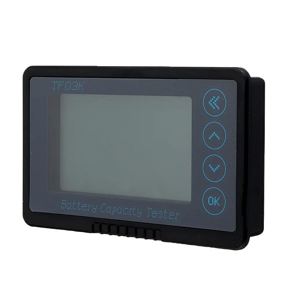 DollaTek TF03K 500 A monitor akumulatora, programowalny alarm wysokiego i niskiego napi?cia, zakres napi?cia 10 V-120 V z kablem przy??czeniowym i 5 m ekranowanym kablem