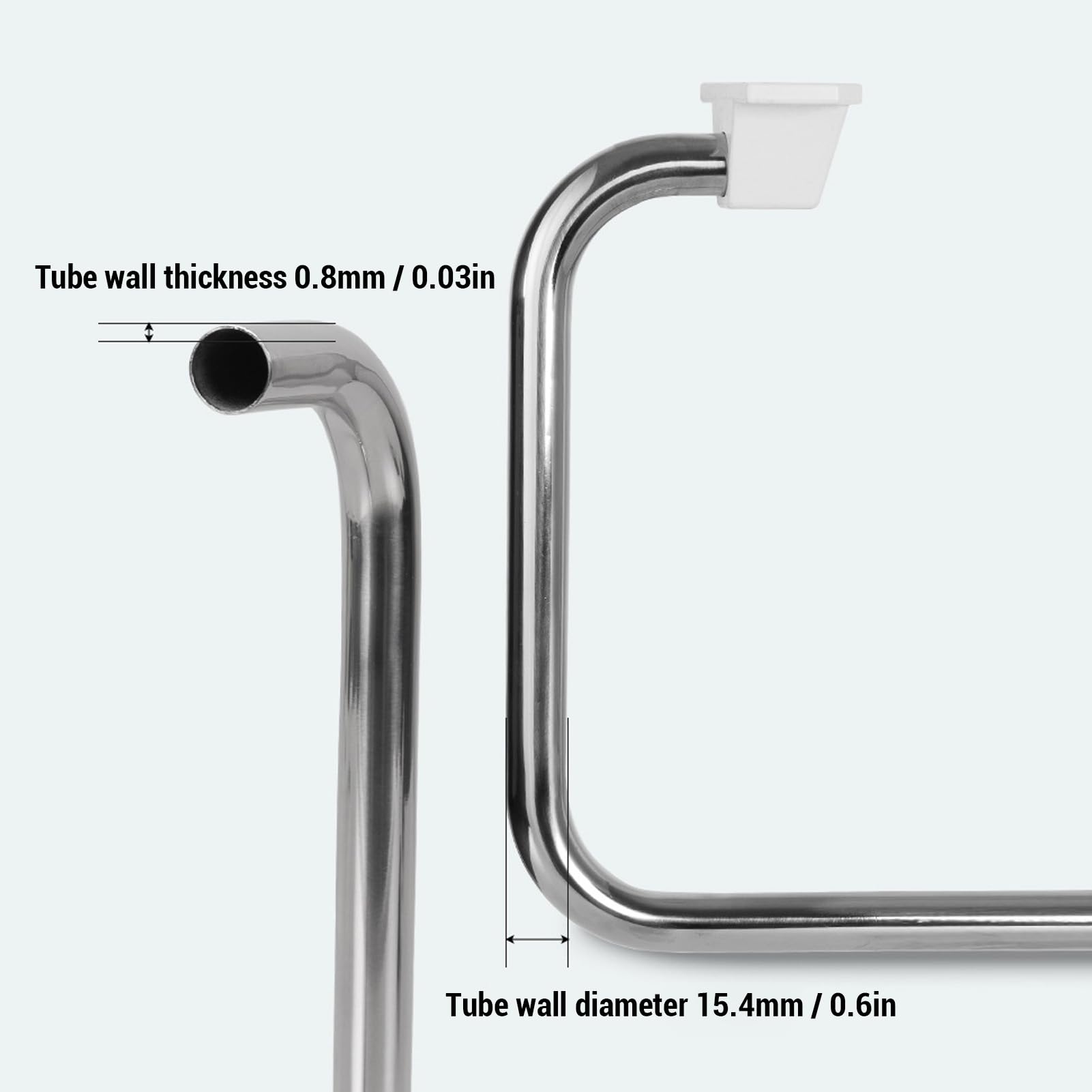 Faltbare Kleiderstange aus Edelstahl - Tragbarer Hängeregal zum Trocknen von Kleidung, Handtüchern & mehr - Ideal für Wohnmobile & Camper - Platzsparendes Design
