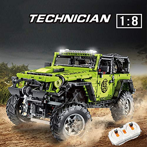 Leic Motormodul 2.4G Fernbedienung Bausteine für Geländefahrzeuge Motormodul für Technic Jeep Rubicon Kompatibel mit… – Bild 4