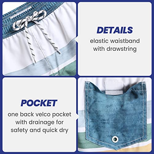 Image of maamgic Mens Slim Fit Swim Shorts Swim Trunks 7 inch Quick Dry Mens Bathing Suits with Mesh Lining