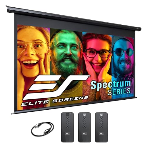 Image of Elite Screens Spectrum 106" Electric Motorized Projector Screen Diag 16:10 Home Cinema 8K/4K Ultra HD Ready Projection, ELECTRIC106X2