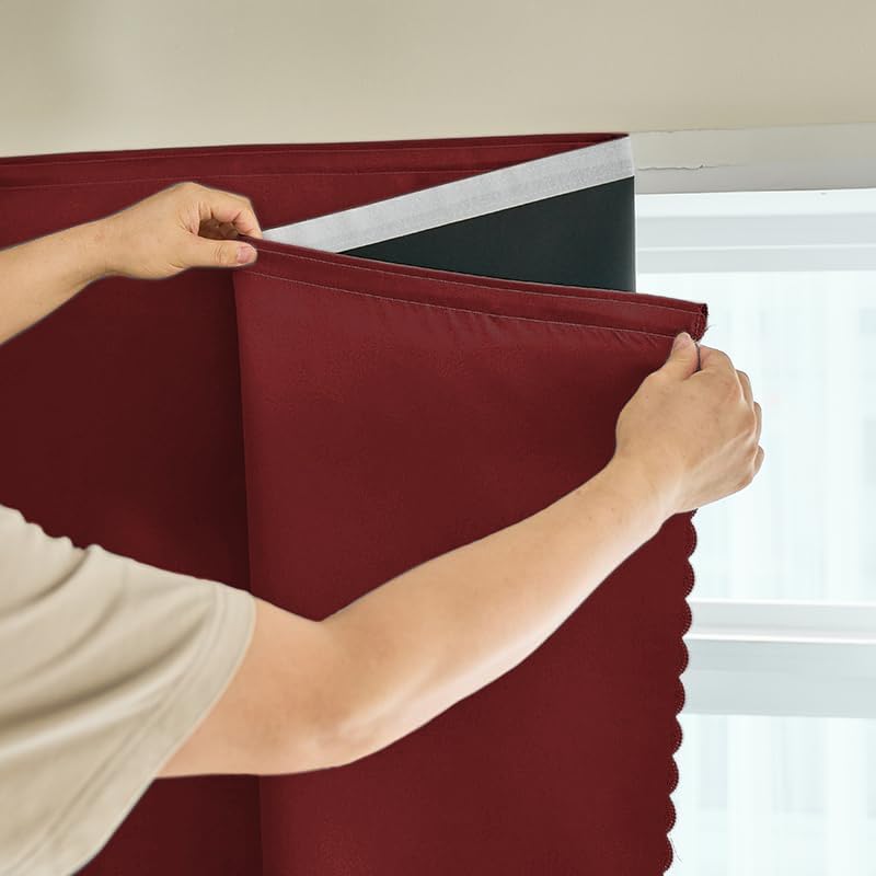 AJAZZ 100% Window Blinds Blackout Portable Blackout