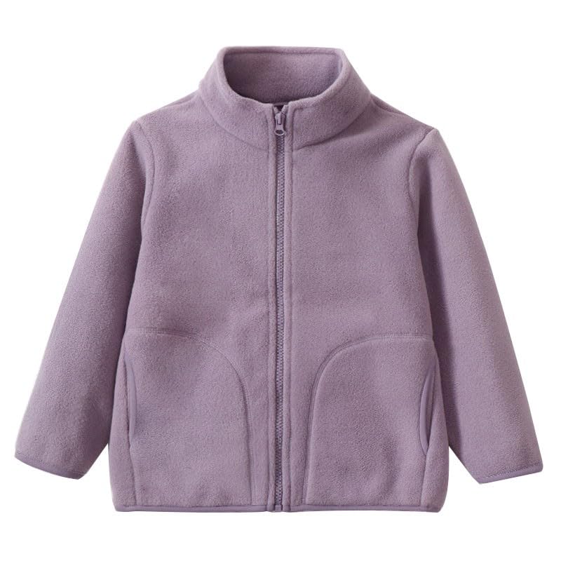 Generisch Kinder Fleecejacke mit Reißverschluss Taschen Warme...