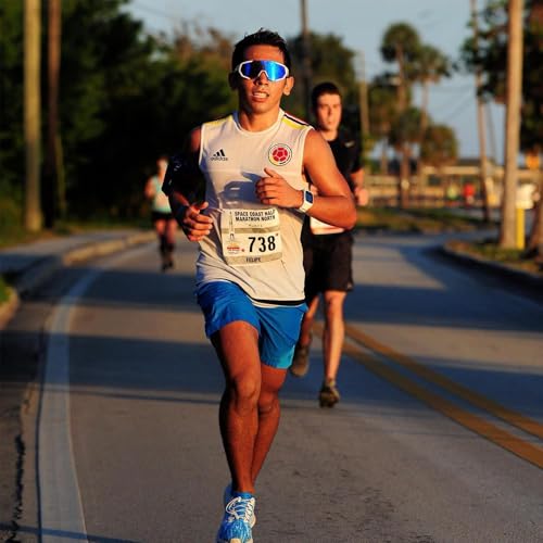 Image of X-TIGER Polarized Sports Sunglasses with 5 Interchangeable Lenses,Mens Womens Cycling Bike Glasses,Baseball Running Fishing