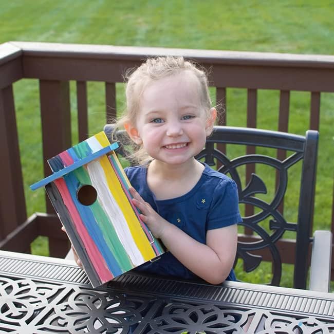 Miniatura 7 de My First Bird House Kit de bricolaje, paquete de 8 unidades