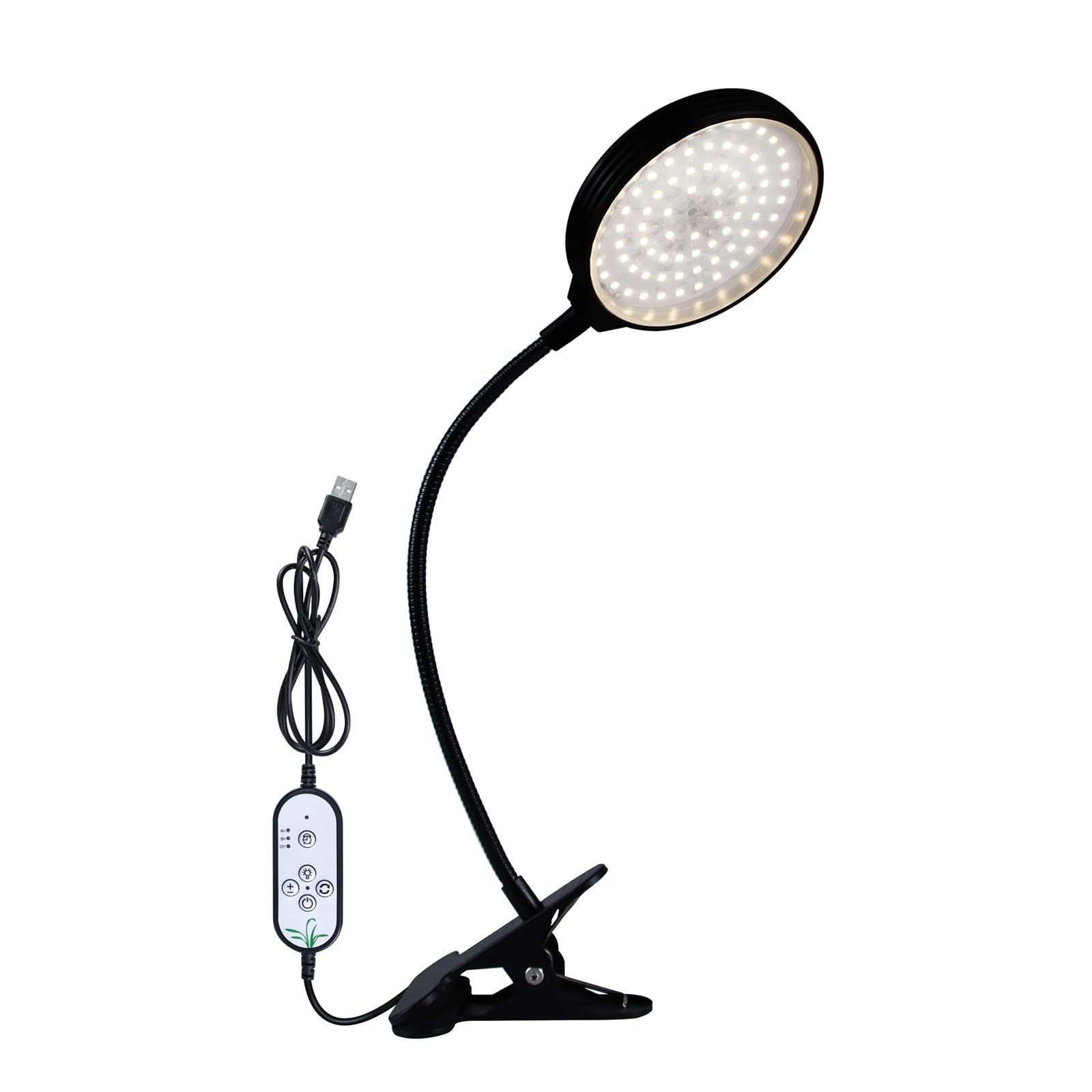 Lampada fito a spettro completo a LED da 15 W con testa singola, luce for la crescita di frutta e verdura, for piante interno Sunshine,Risparmio energetico(1 pcs Sunlight lamp)
