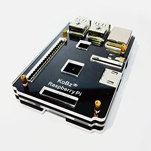 SAMTECH Raspberry Pi Model B+ 2B Kobz Ninja Computer Clear Case Box Translucent Acrylic