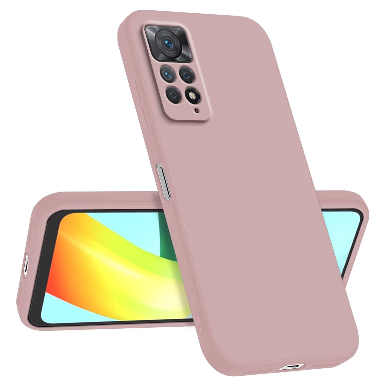 Schlanke Handyhülle Für Xiaomi Redmi Note 11 Pro Plus 5G – Stoßfest, Rutschfest & Minimalistisch Im Sandpulver-Look