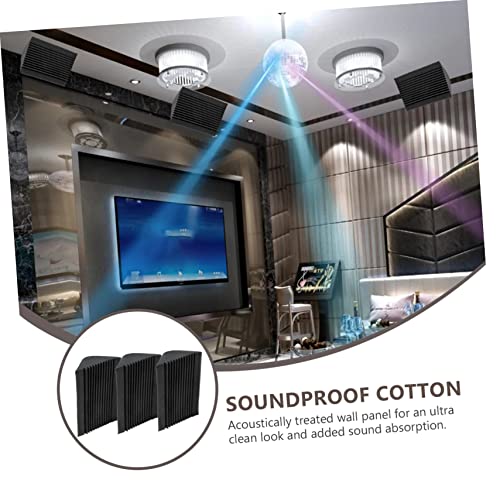 SUPVOX 3 piezas de espumas absorbentes de sonido para tratamiento acústico, trampas de graves en esquinas, almohadilla insonorizante, azulejos de reducción de ruido de alta densidad para KTV y home theater miniatura 3