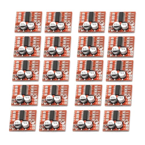 2-Wege DC-Motor Antriebsplatinenmodul mini L298N, 1.5A vorwärts und rückwärts PWM Geschwindigkeitsregelung Dual H-Brücke Schrittmotor mini L298N (20) 2-Wege DC-Motor Antriebsplatinenmodul mini L298N, 1.5A vorwärts und rückwärts PWM Geschwindigkeitsregelung Dual H-Brücke Schrittmotor mini L298N (20)