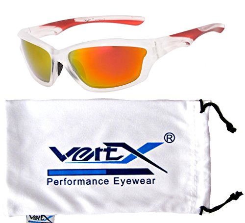 VertX Men's Polarized Sport Sunglasses - High Performance Sleek Design - Non Slip Nose Pads - Provides Excellent Coverage