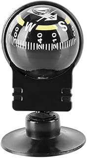TAUWELL Car Boat Navigation Compass Hiking Direction Guide Ball Navigation Ball Dashboard Adjustable for Marine Auto Car 360 Degrees