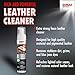 SONAX Premium Class Leather Cleaner | Powerful Foaming Formula for Deep Cleaning Smooth & Perforated Leather | Removes Stubborn Dirt, Stains & Blue Jean Transfer | Safe & Non-Drying | 281141 | 250ml