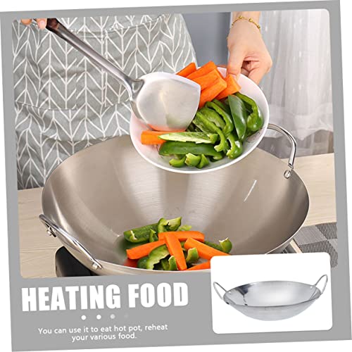 2 Piezas Wok de Acero Inoxidable para Cocina miniatura 7