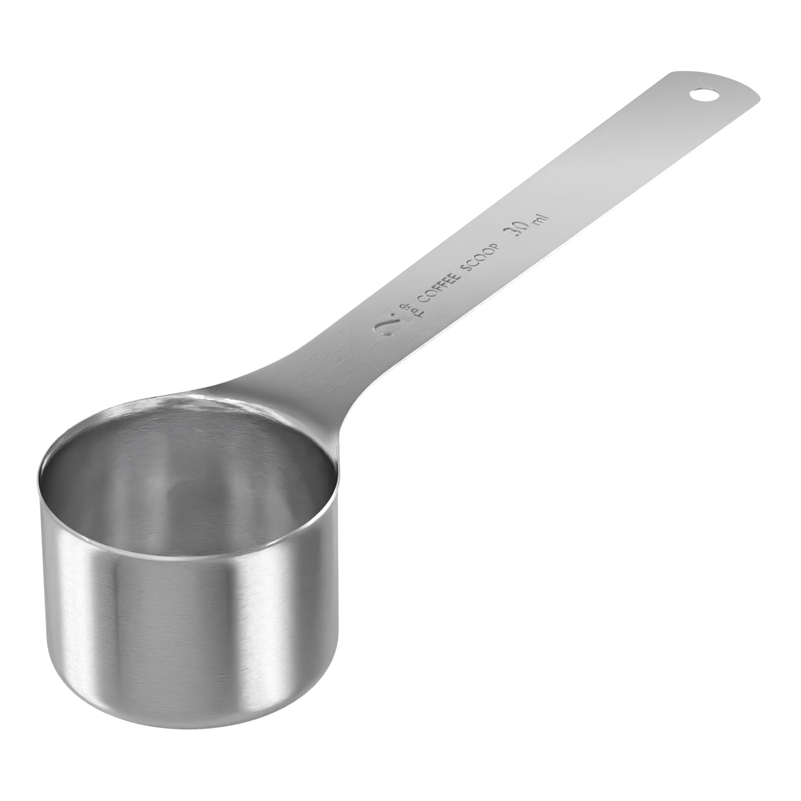 1PCS Coffee Scoop, 2Tbsp(30ml) Stainless Steel Measuring Spoon