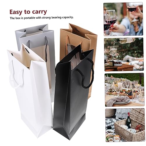 Bolsas para botellas de vino transparentes PRETYZOOM, fundas protectoras de regalo 6