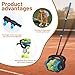 Tennis Ball Collector Roller,Tennis Ball Picker Upper,No Bending Tennis Rolling Picker for 1.5