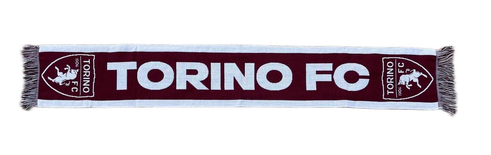 Sciarpa Torino UFFICIALE modello Jacquard in Acrilico bianco granata SCJTRGR01