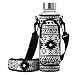 RoryTory Shoulder Strap Water Bottle Carrier Holder with Pouch, Pocket, and Carrying Handle (Fits 20oz Hydro Flask, Nalgene, Juglug, Contigo, etc.) - Great for Glass, Plastic, or Metal Bottles