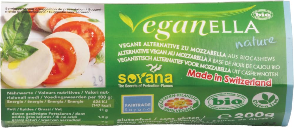 Veganella Natur - pflanzliche Alternative zu Mozzarella 12 x 200 g