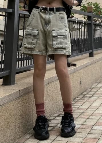 Cargo Jeans for Men Women with Multiple Pockets Trendy Detachable Denim Pants4