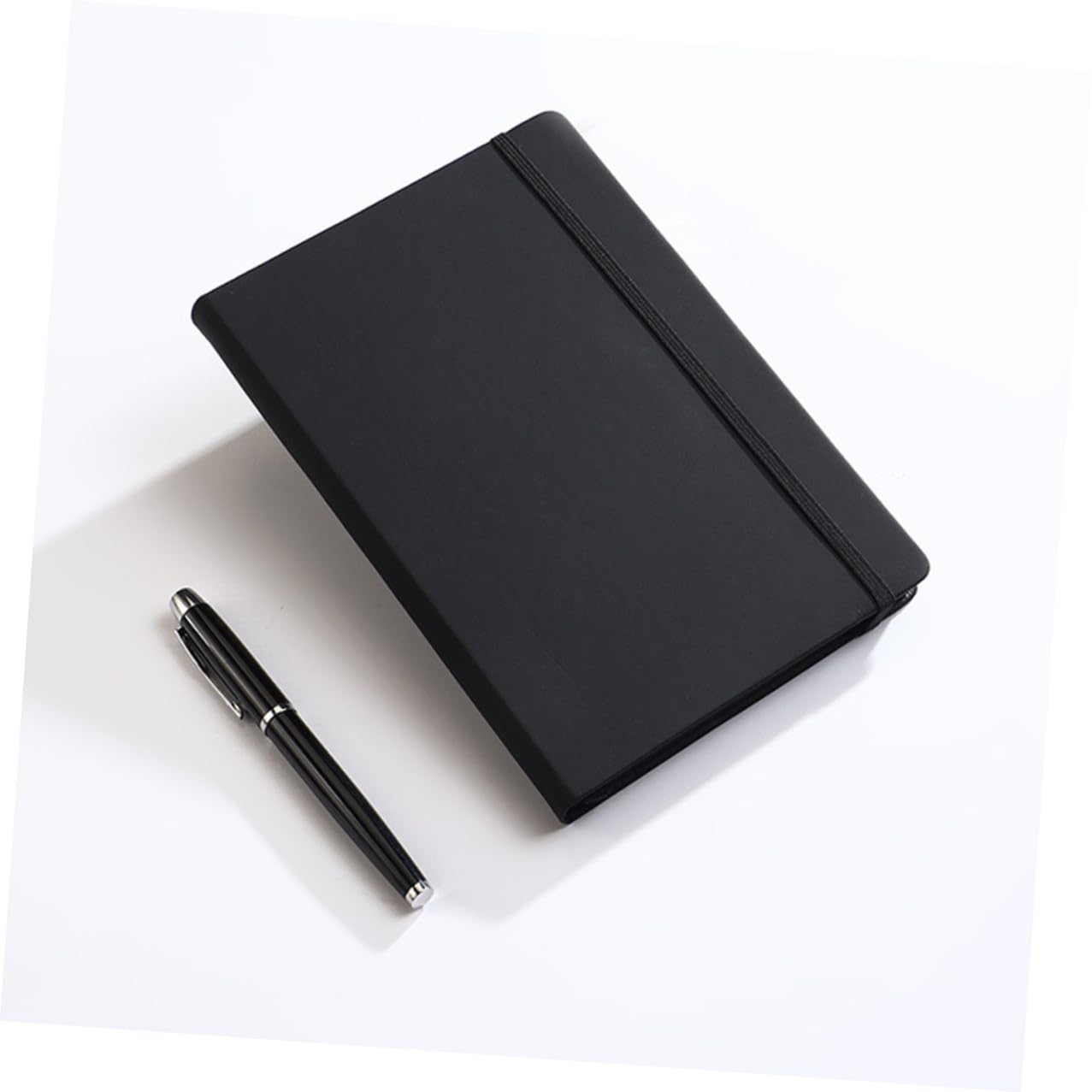 Quaderno di Carta Nera A5 senza Righe, Diario Creativo 200 Pagine Spesse per Schizzi e Appunti, Blocco Note Portatile per Disegno Artistico e Scrittura Diari