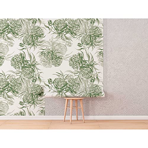 Papier peint auto-adhésif pivoines brillantes grand format