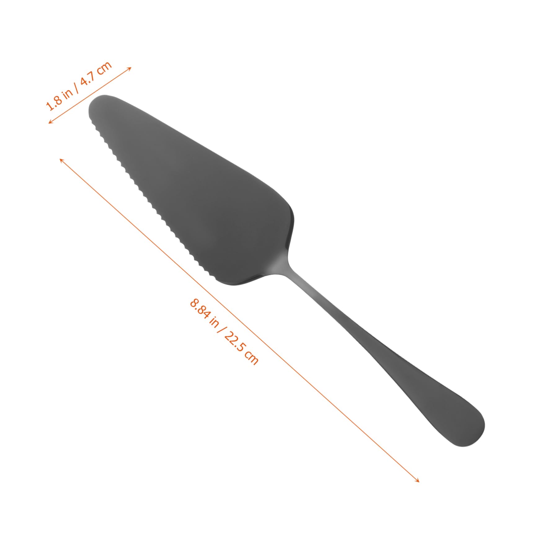 LALADEFIEE 2pcs Stainless Steel Cake Server Coated Pizza and Pastry Shovels Comfortable Grip for Wedding Cakes and Desserts Easy to Clean and Practical