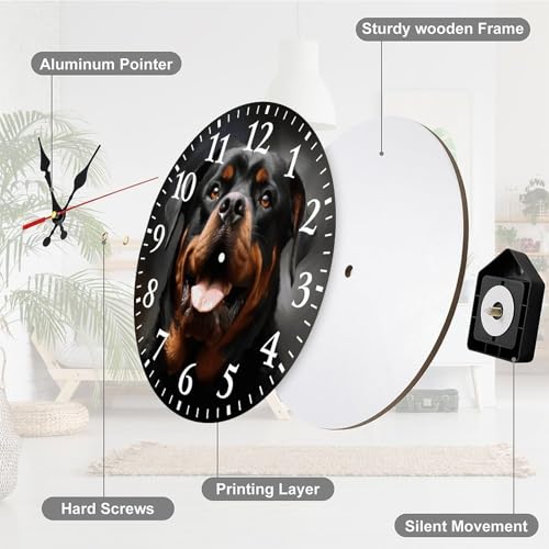 Reloj de Pared Redondo de Madera 12 Pulgadas miniatura 7