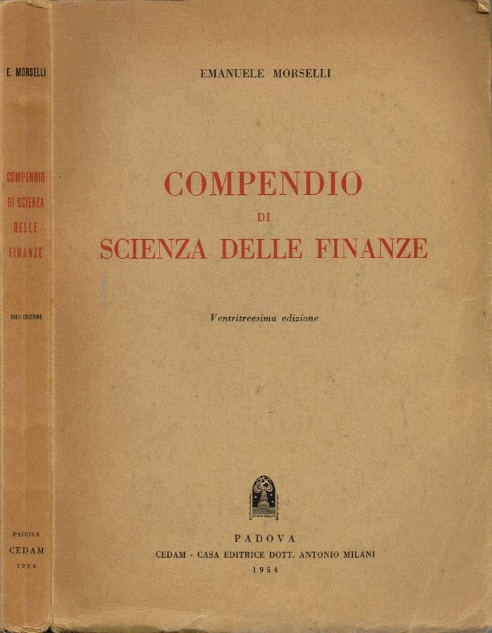 Compendio di Scienze delle Finanze.