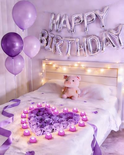 Image of Amagic 24 Pack Light Purple Flameless LED Tea Lights Candles Battery Operated, Electric Fake Tealight Candles for Easter, Wedding, Table Centerpiece, Party, Anniversary, Proposal, Christmas, Birthday