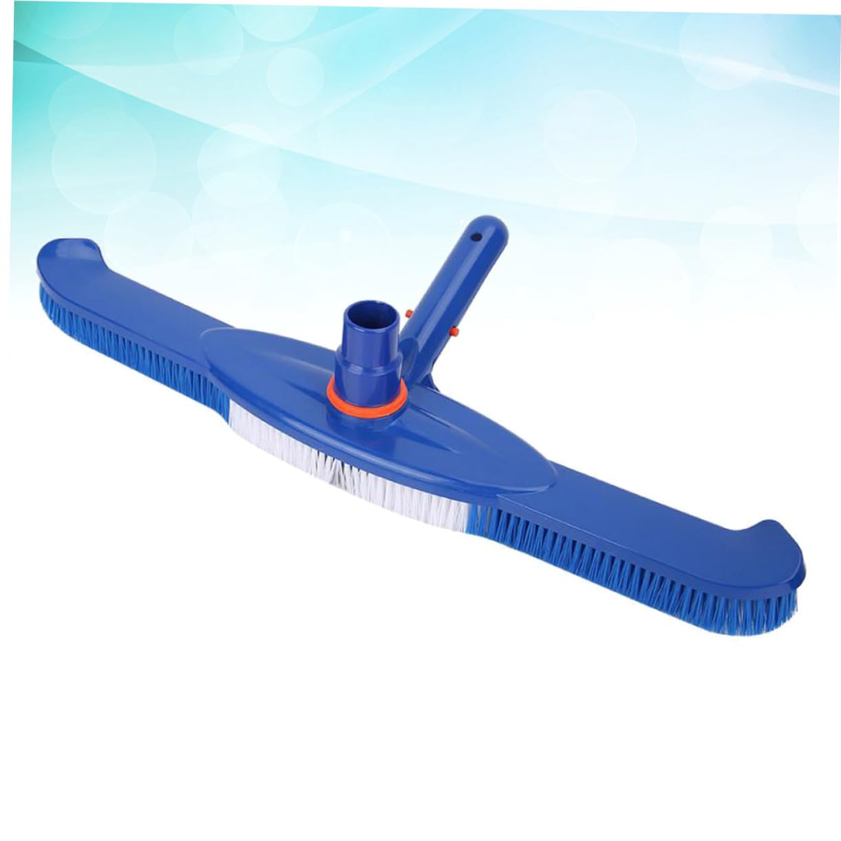 Brosse pour Piscine 20 Pouces Poils en Plastique Robuste, Manche en Aluminium Stable, pour Nettoyage Intérieur et Extérieur des Piscines