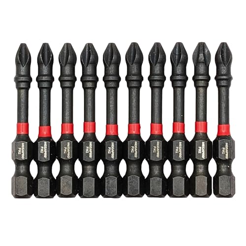 Embouts à impact Megaforce PH2 anti dérapage avec micro pointe aimantée