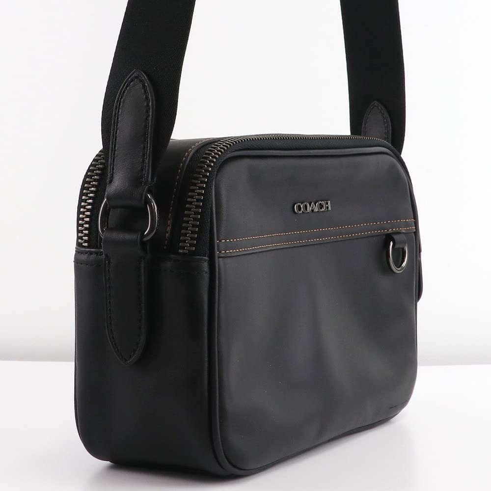 コーチ　メッセンジャーバッグ　ショルダーバッグ　チャールズ　スモール　黒　レザー COACH 国内発送 コーチ バッグ メンズ ショルダーバッグ