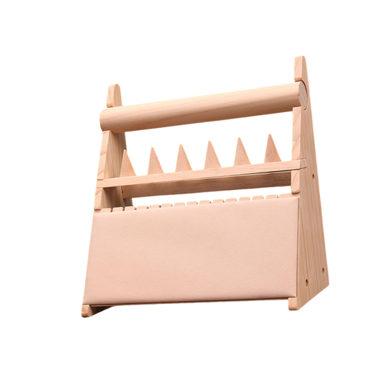 Wooden Necklace Stand and Ring Organizer Multilayer Jewelry Display Rack Suitable for Wood Texture Jewelry Display Ring Holder, フリーサイズ