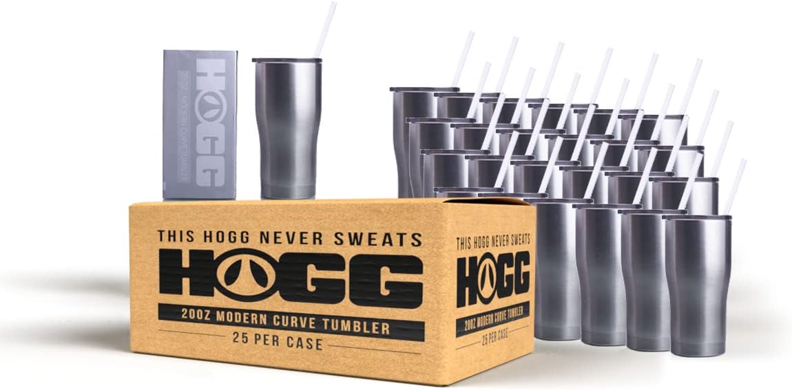 Hogg 20oz Modern Curve Tumbler Case (25 Pack) DIY