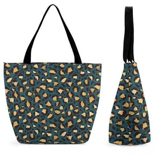 Sac à main léopard or vert voyagez léger et organisé sans compromis