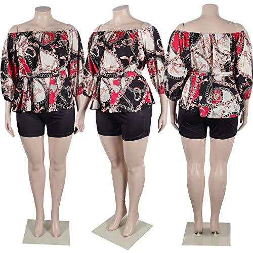 Image of Jigfar Womens Sexy 2 Piece Outfit Floral Print Jumpsuit Clubwear Summer Romper